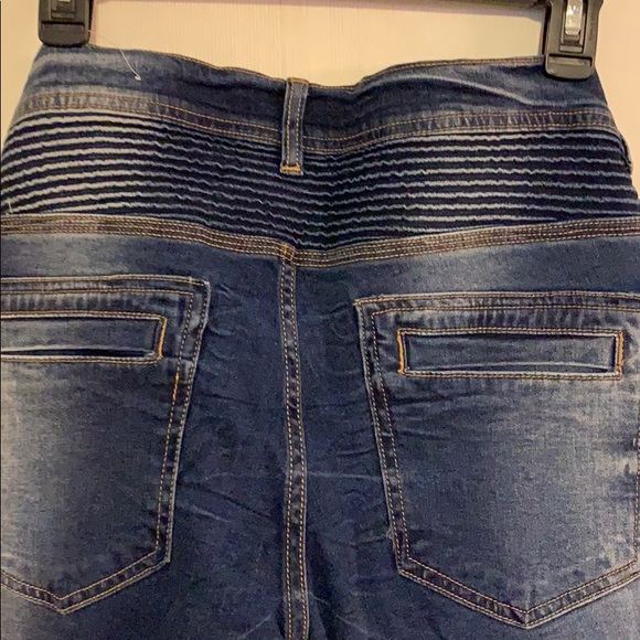 FASHION NOVA MEN navy ragged look jeans size 30. - Picture 6 of 10